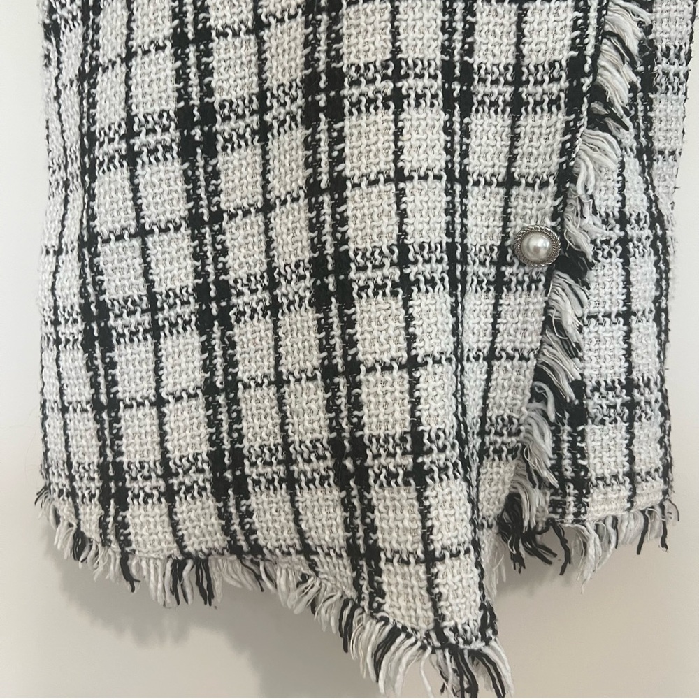 Glamaker Black and White Plaid Romper - Picture 7 of 15